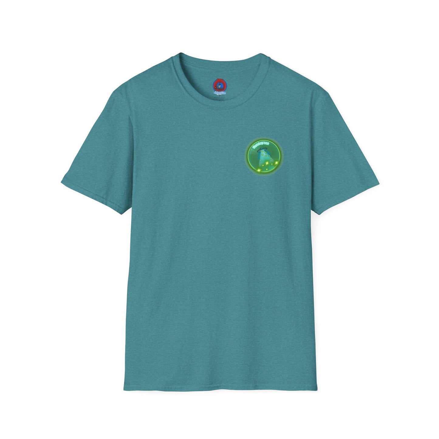 Classic Donut Tee - Unisex Soft-Style - "Close Encounters of the Delaware kind - Mondegreen Donut"  " variant 1 - green donut