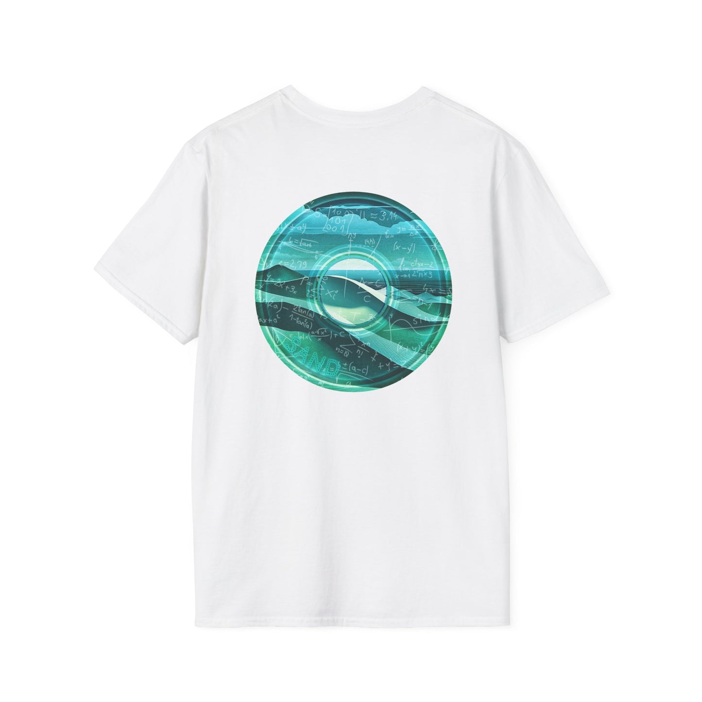 Classic Donut Tee - Unisex Soft-Style - "The Equating Donut " - series 1.0  - teal donut