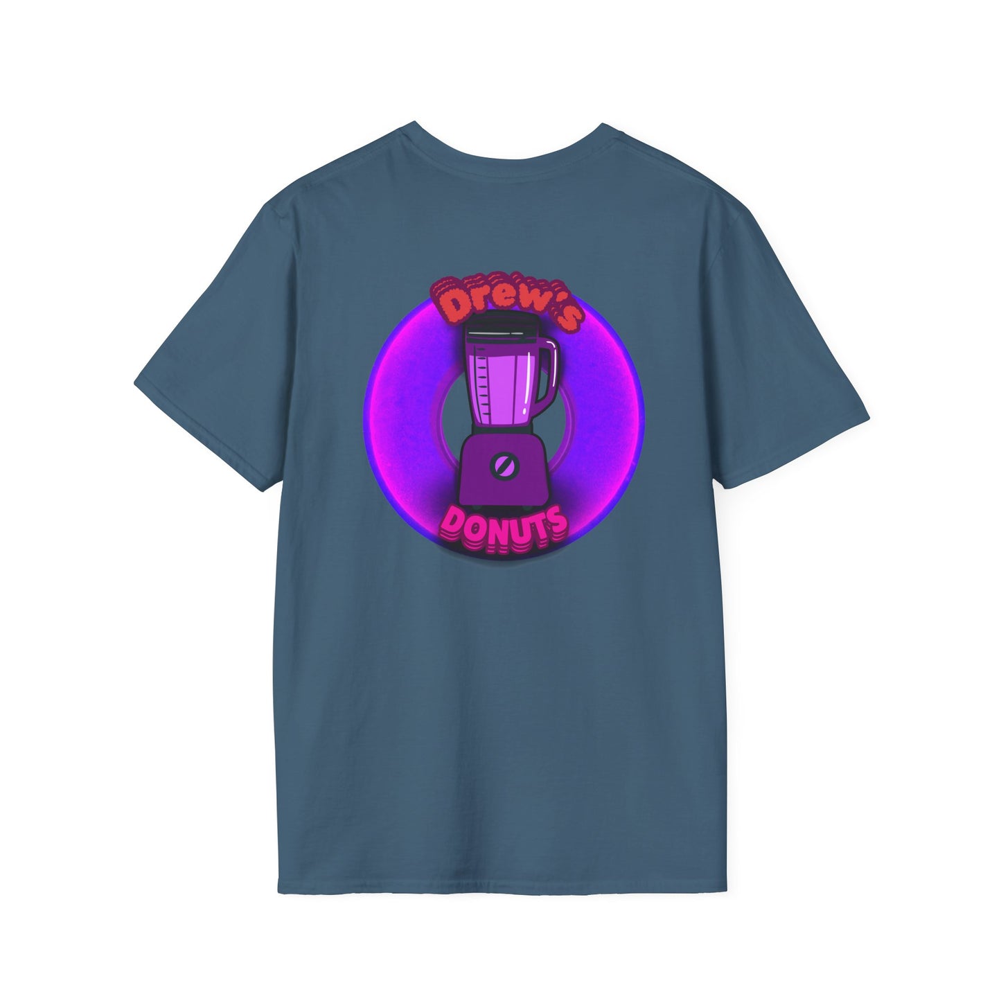 Classic Donut Tee - Unisex Soft-Style - "Drew's Donuts" - series 1.0 - purple donut