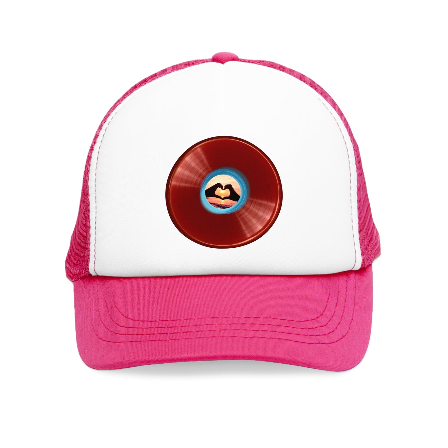 Lumpy Trucker Hat - "Wasted Donuts" - variant 1 - red donut