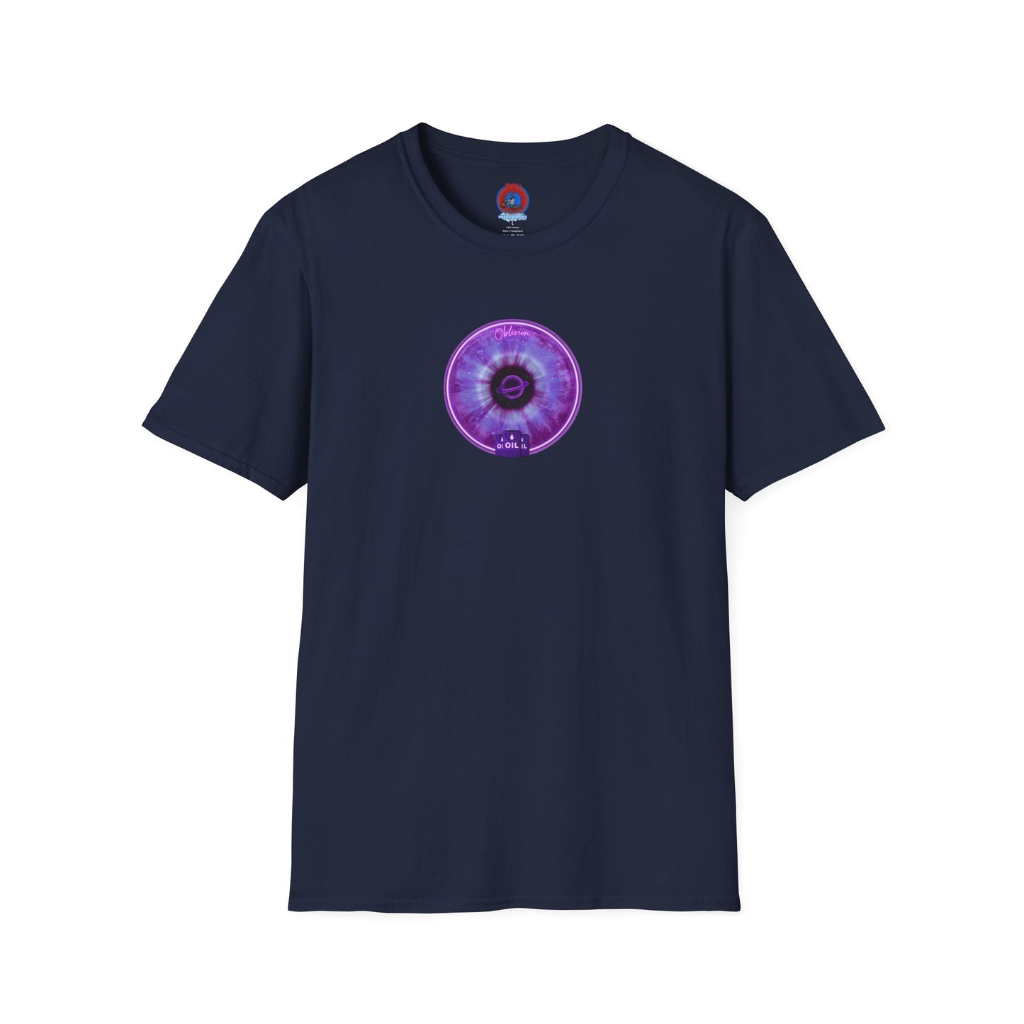 Classic Donut Tee - Unisex Soft-Style - "The Oblivious Donut" - purple idonut