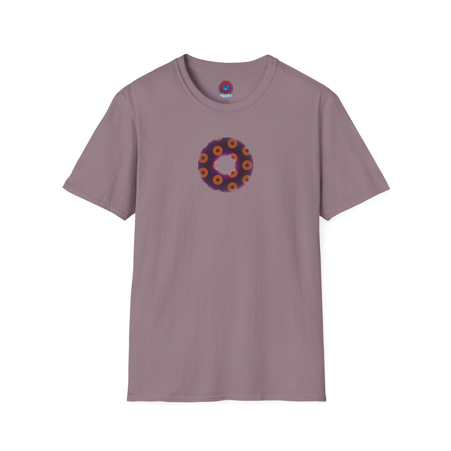Plain Donuts/Unisex Soft-Style - "Plain Blimpy Paradoxical Donuts" - dark red-purple/orange donuts