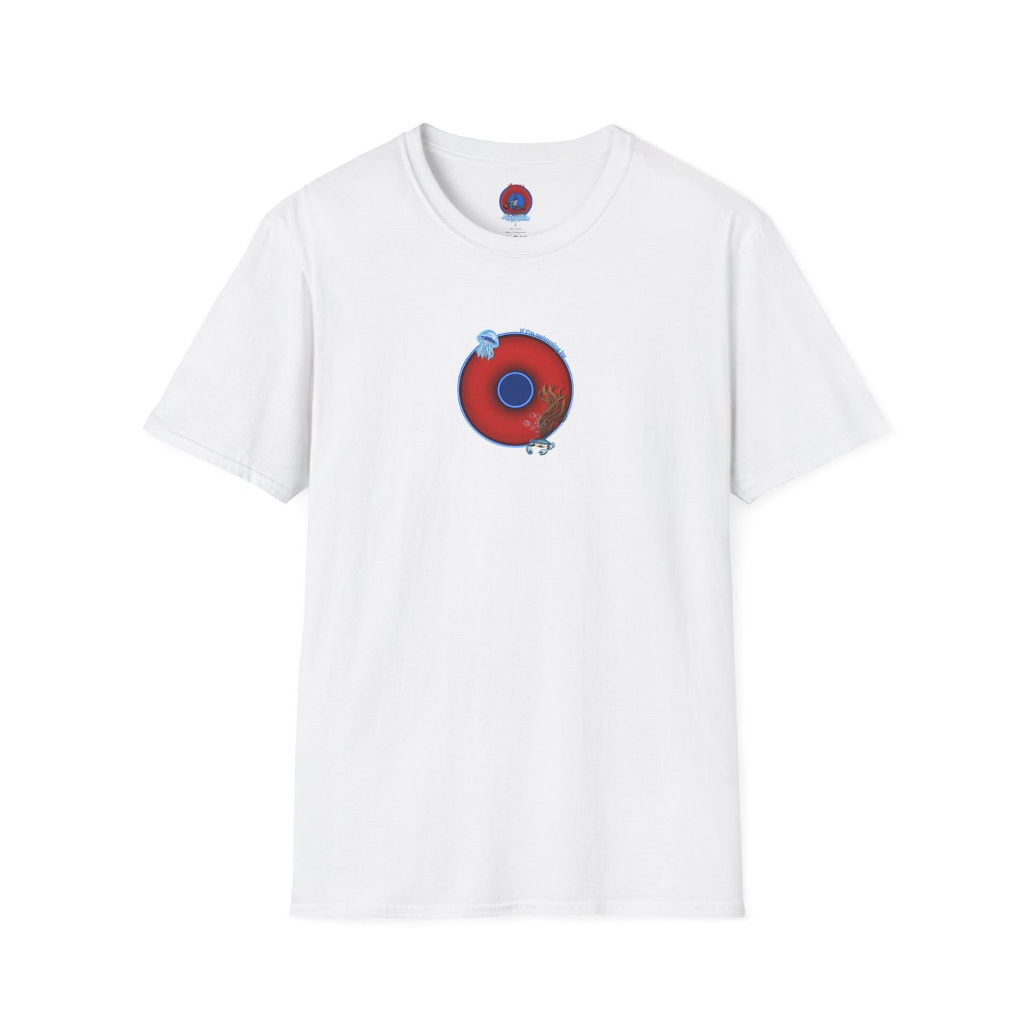 Classic Donut Tee - Unisex Soft-Style - "The Swimmer's Donut" - plump red donut