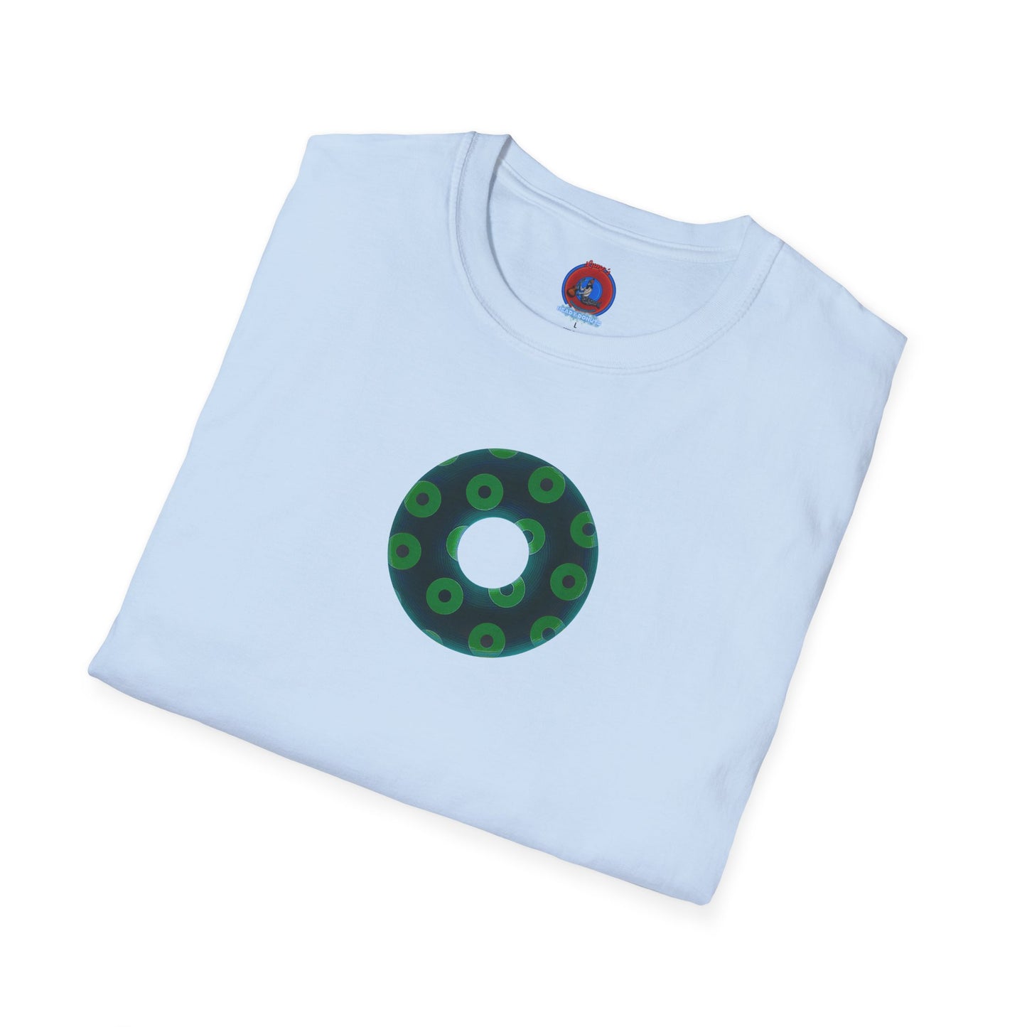 Plain Donuts/Unisex Soft-Style - "Plain Blimpy Paradoxical Donuts" - dark green/light green donuts