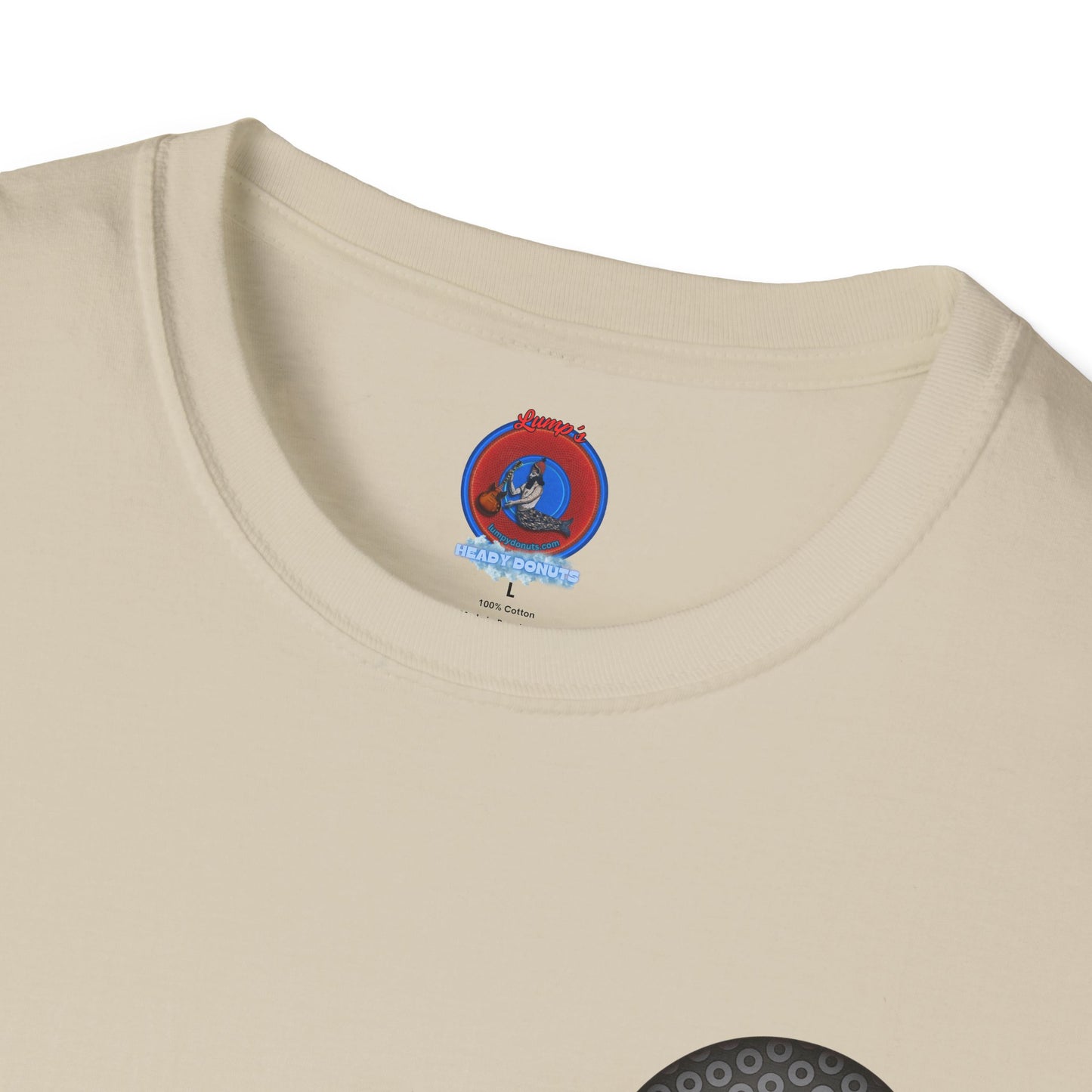 Classic Donut Tee - Unisex Soft-Style - "Lifesaving Donut Tee" - paradoxical gray/black donut