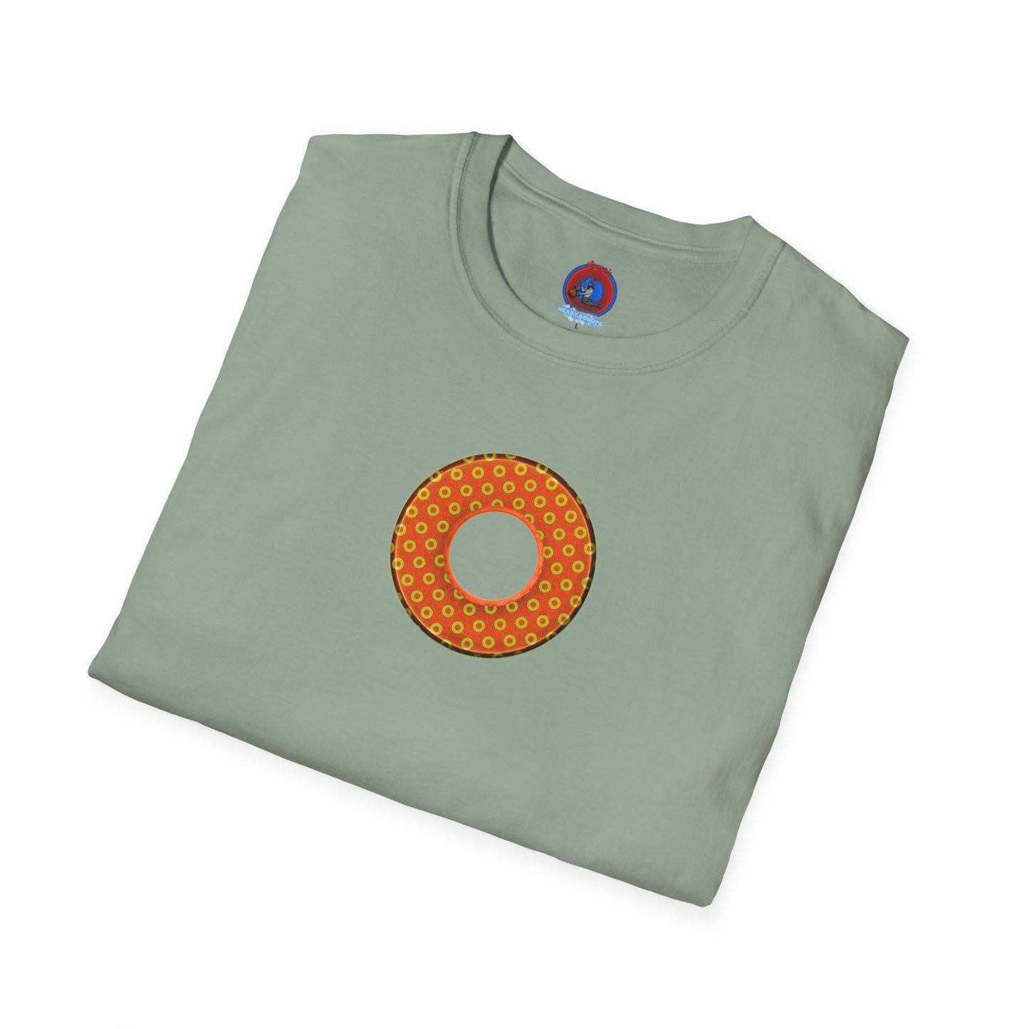 Plain Donuts/Unisex Soft-Style - "Plain Electric Paradoxical Donuts" - gold/orange donuts