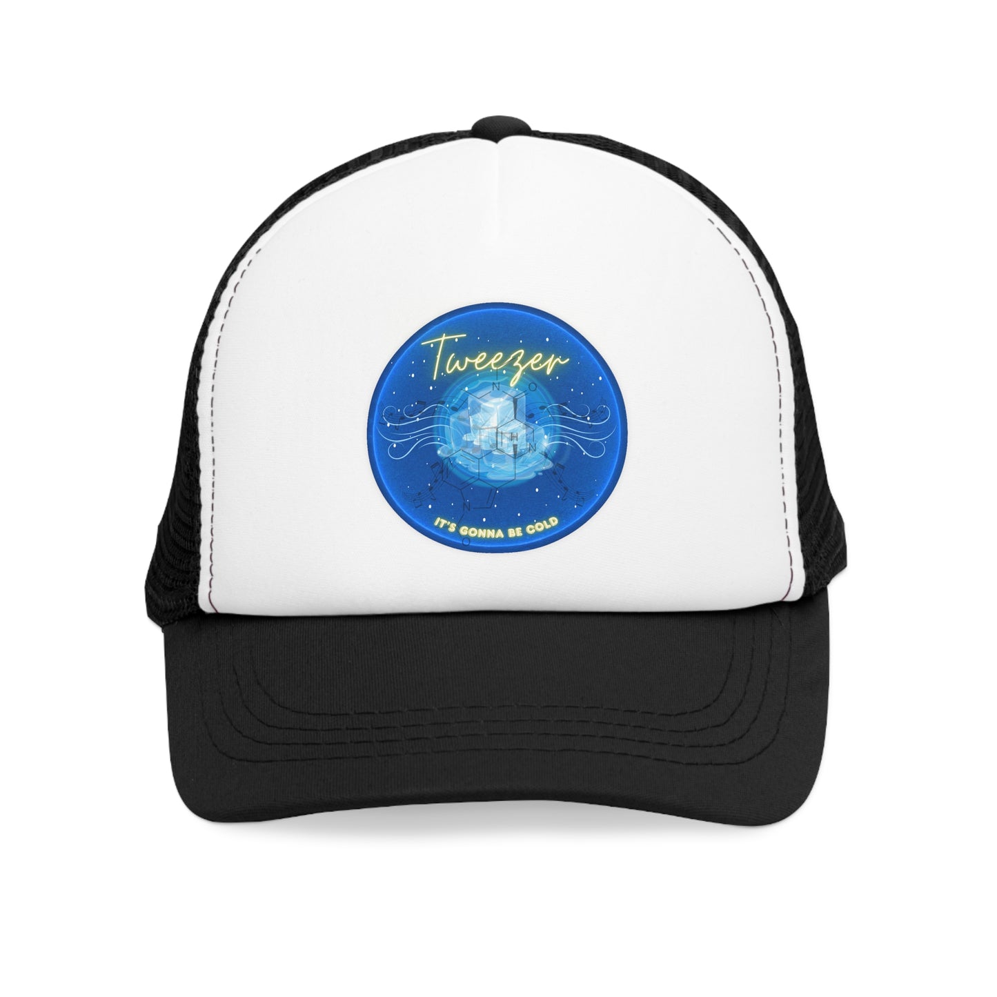 Lumpy Trucker Hat - "The Donut Reprised" - blue donut