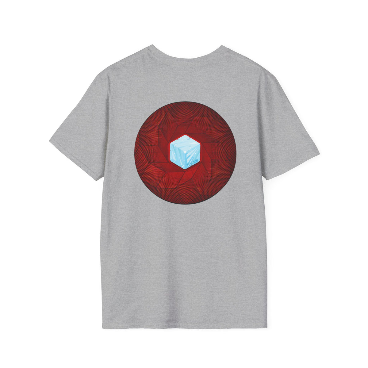 Classic Donut Tee - Unisex Soft-Style - "It's Ice... Cube's Donut" - variant 1 - red cubed donut