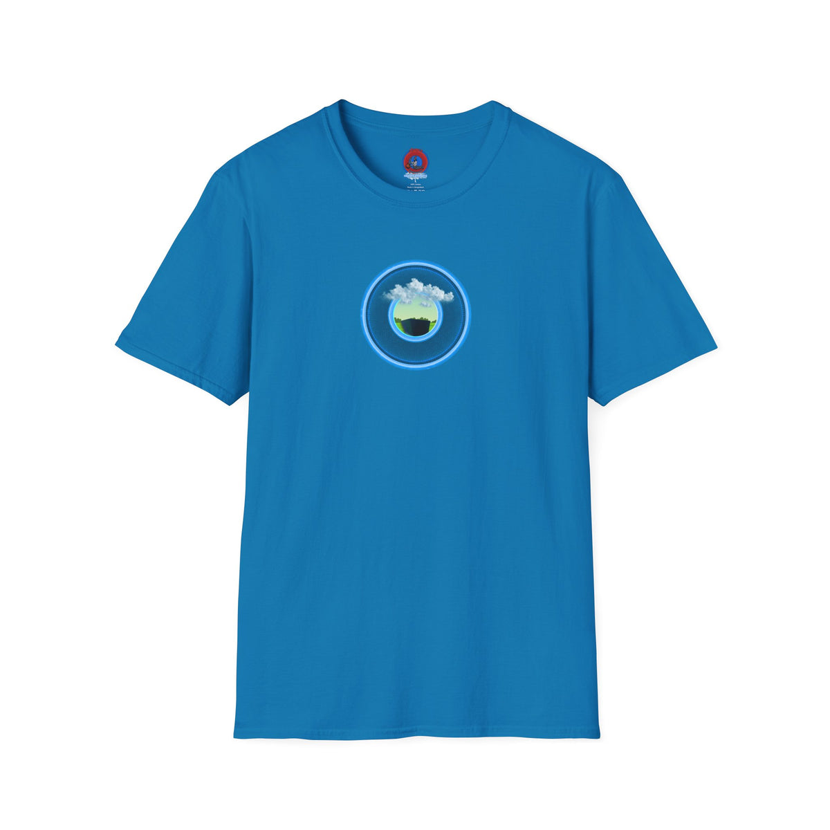Classic Donut Tee - Unisex Soft-Style - "Got Rhombus?" - series 1.0  - variant 1 - blue/blue donut