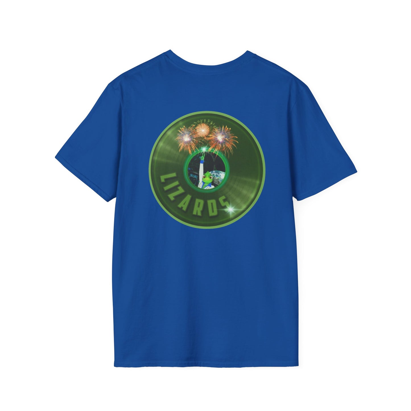Classic Donut Tee - Unisex Soft-Style - "Rutherford's Staying Alive" - series 1.0 - variant 1 - green donut