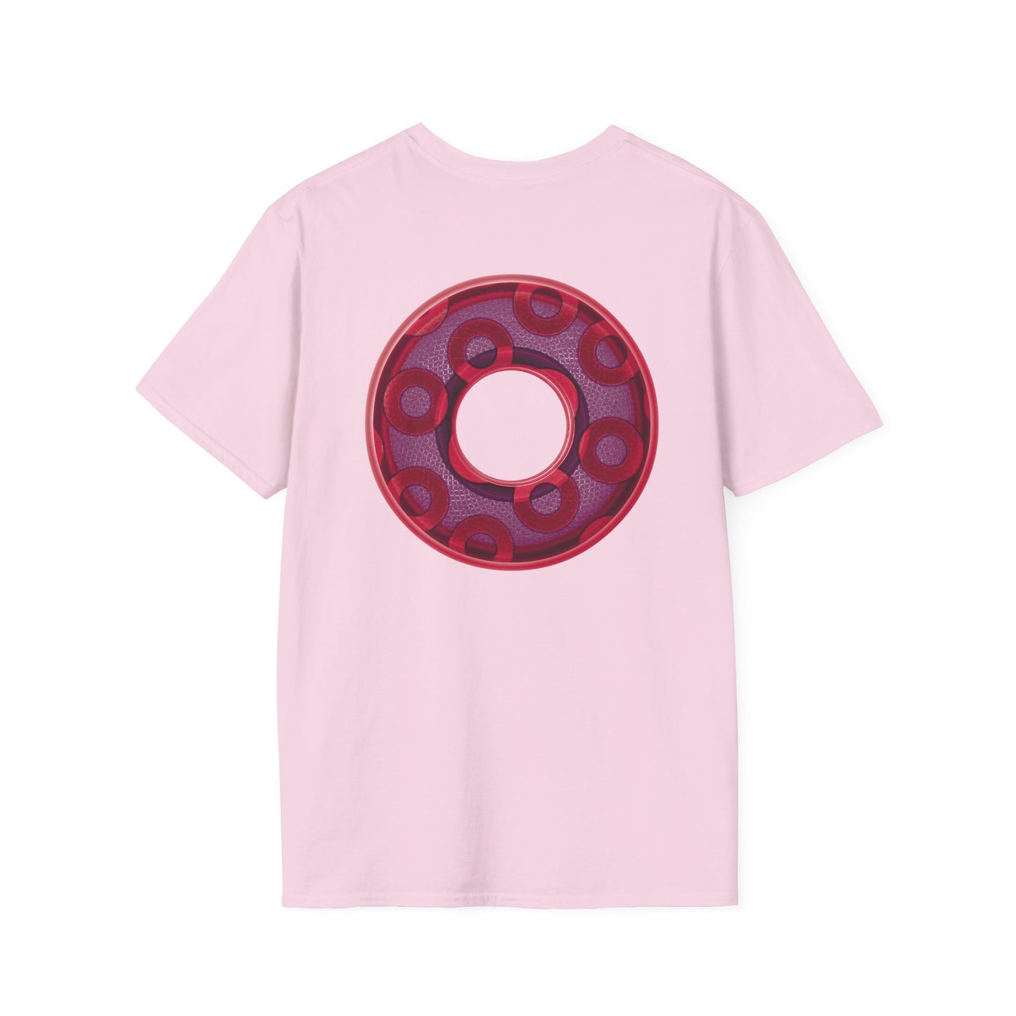 Plain Donuts/Unisex Soft-Style - "Plain Rustic Paradoxical Donuts" - mauve/purple donuts