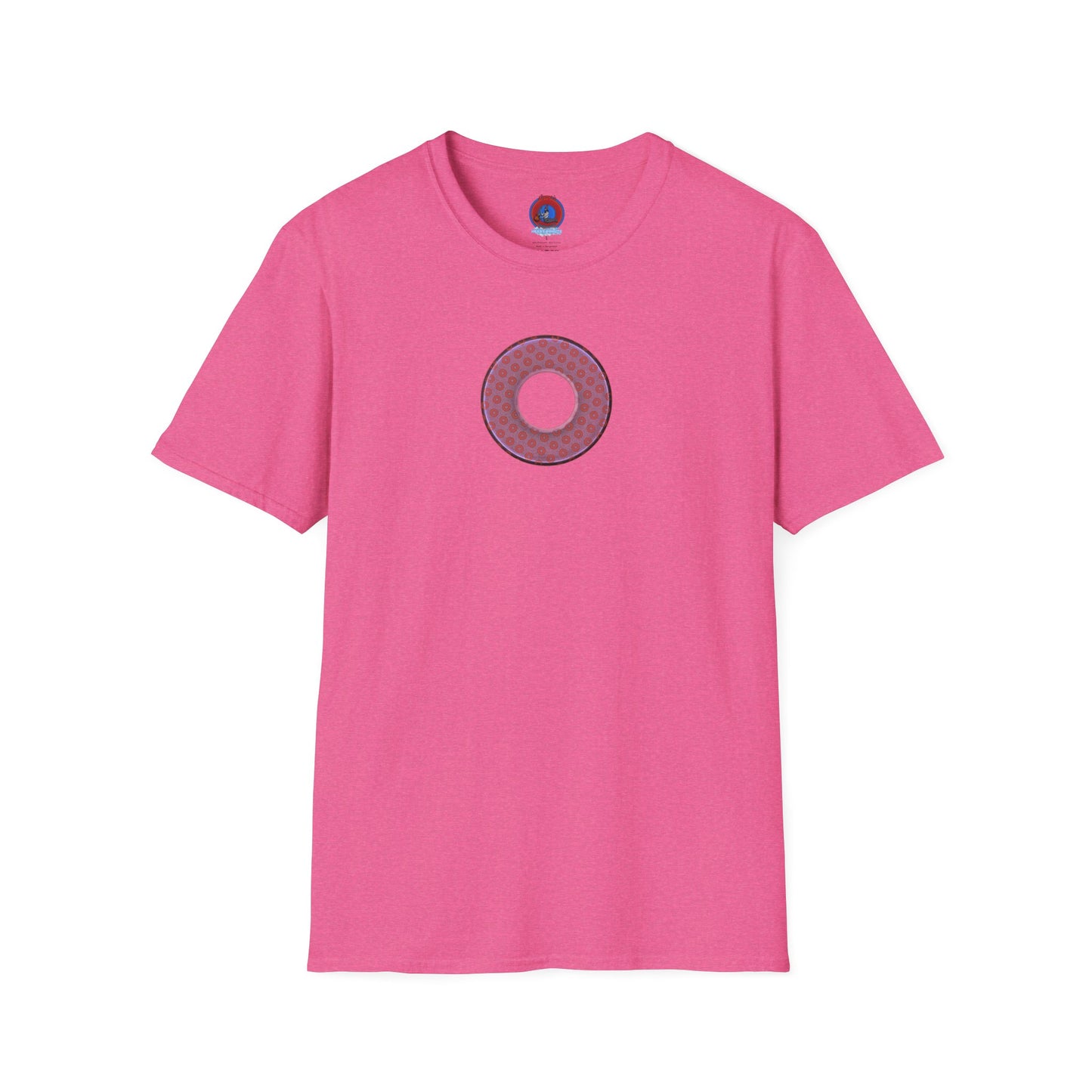 Plain Donuts/Unisex Soft-Style - "Plain Electric Paradoxical Donuts" - pink/mauve donuts
