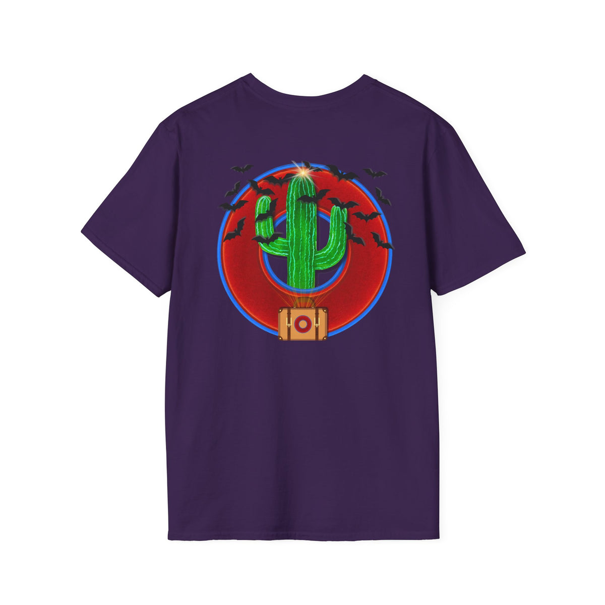 Classic Donut Tee - Unisex Soft-Style - "Raoul Duke's Sinfully Delicious Donut" - vivid red donut