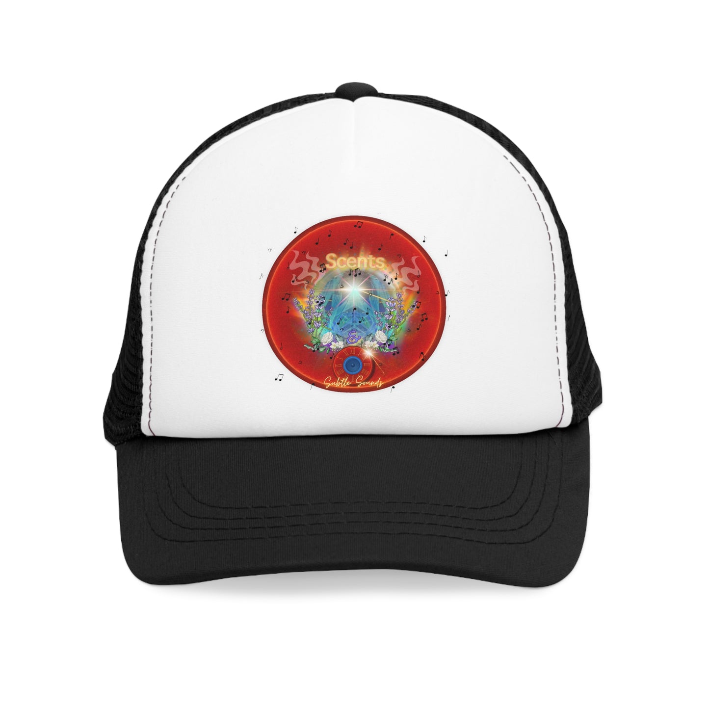 Lumpy Trucker Hat - "A View of a Hat that You Love" - red donut
