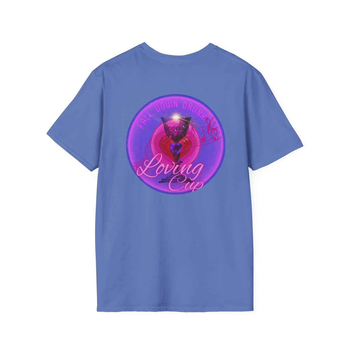 Classic Donut Tee - Unisex Soft-Style - "The Loving Donut" - series 1.0  - pink/purple donut [*Charity Donut]