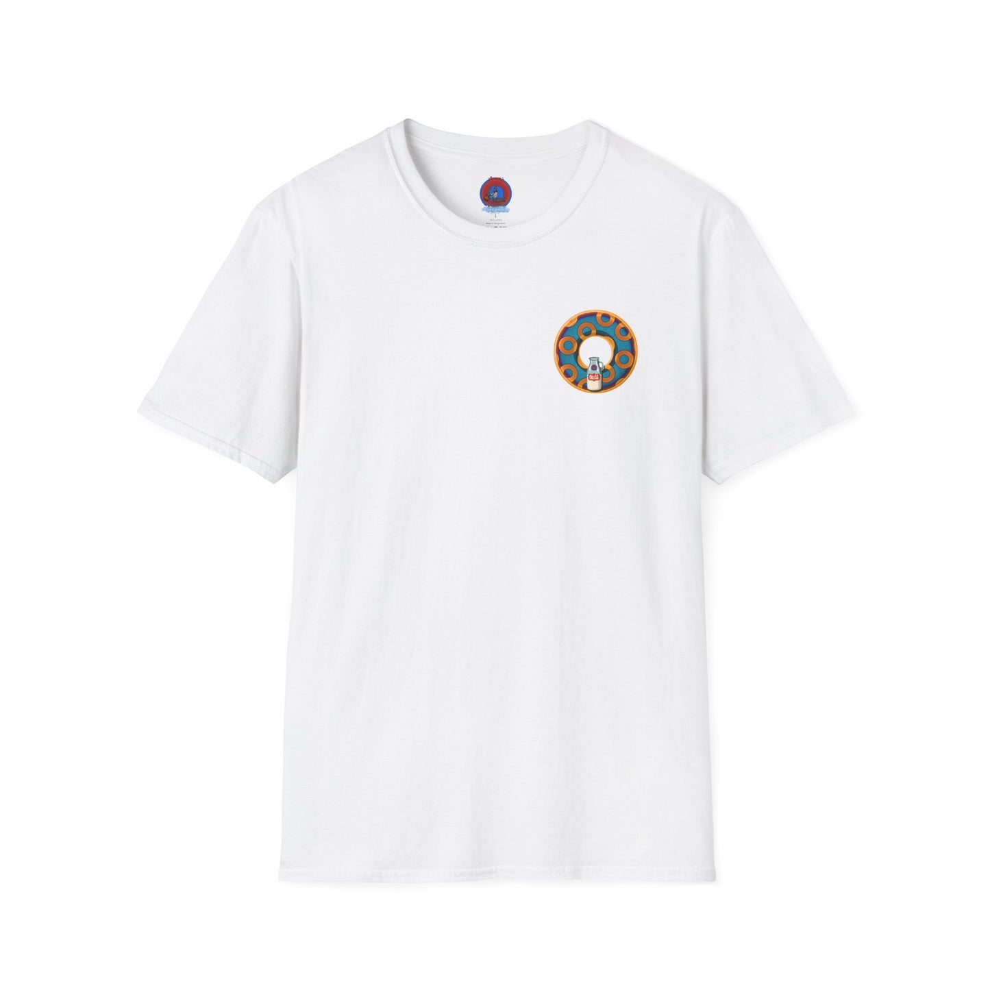 Classic Donut Tee - Unisex Soft-Style - "Wooked Cream - YEMSG Donut " -purple/red rustic paradox donut - variant 4