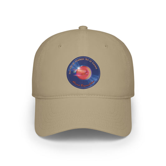 Lumpy Donut Baseball Cap - "Marco's Preferred Donut Cap" - vivid blue record donut w/