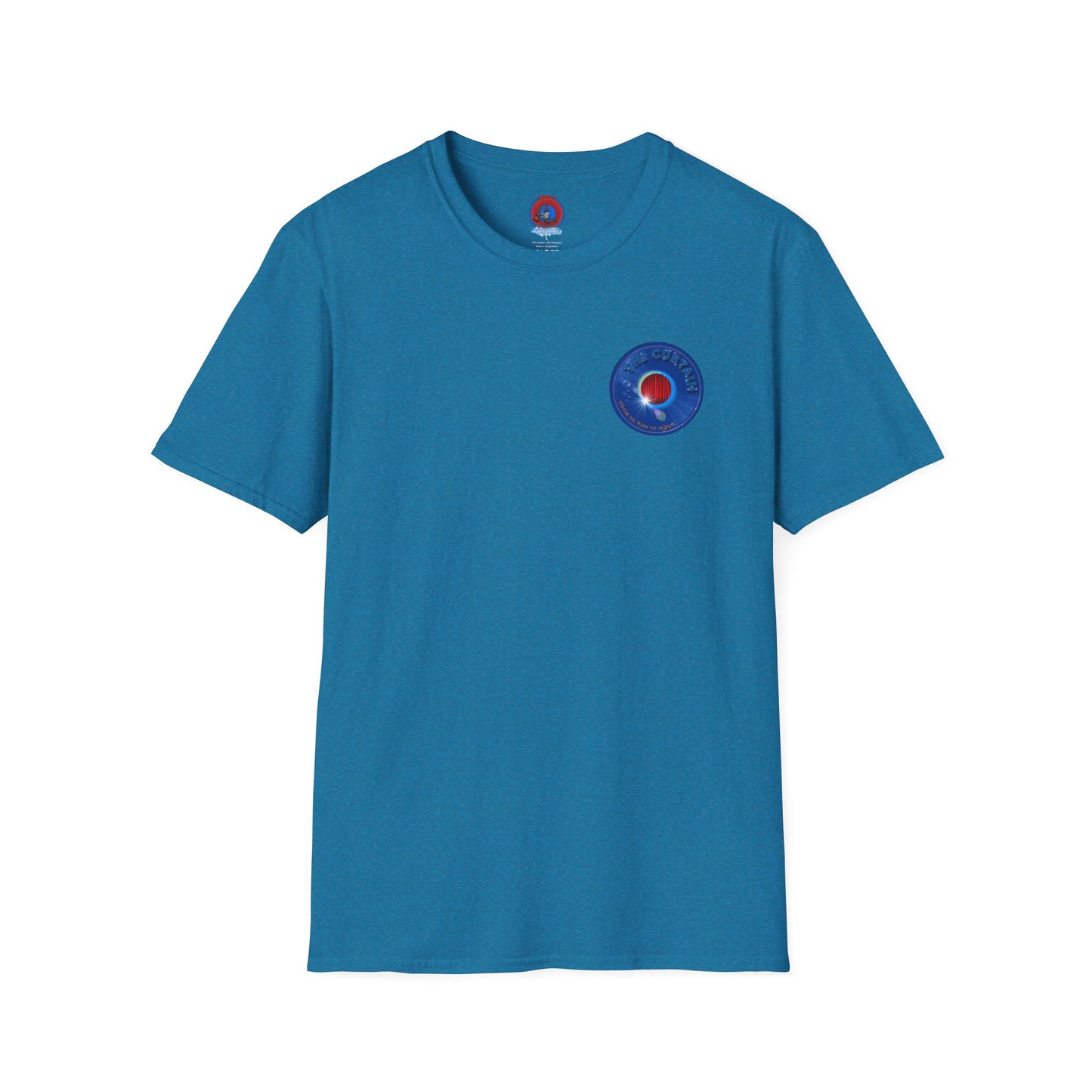 Classic Donut Tee - Unisex Soft-Style - "The Donut Without" - series 1.0  - variant 1 - blue donut