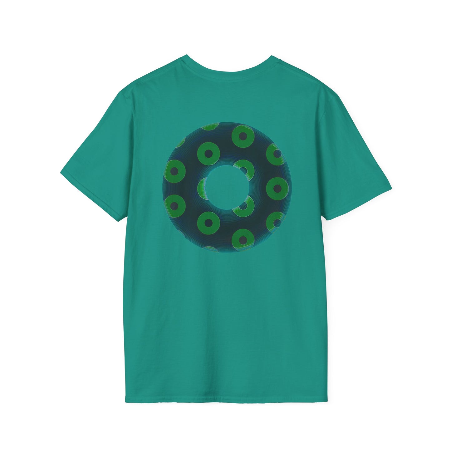 Plain Donuts/Unisex Soft-Style - "Plain Blimpy Paradoxical Donuts" - dark green/light green donuts