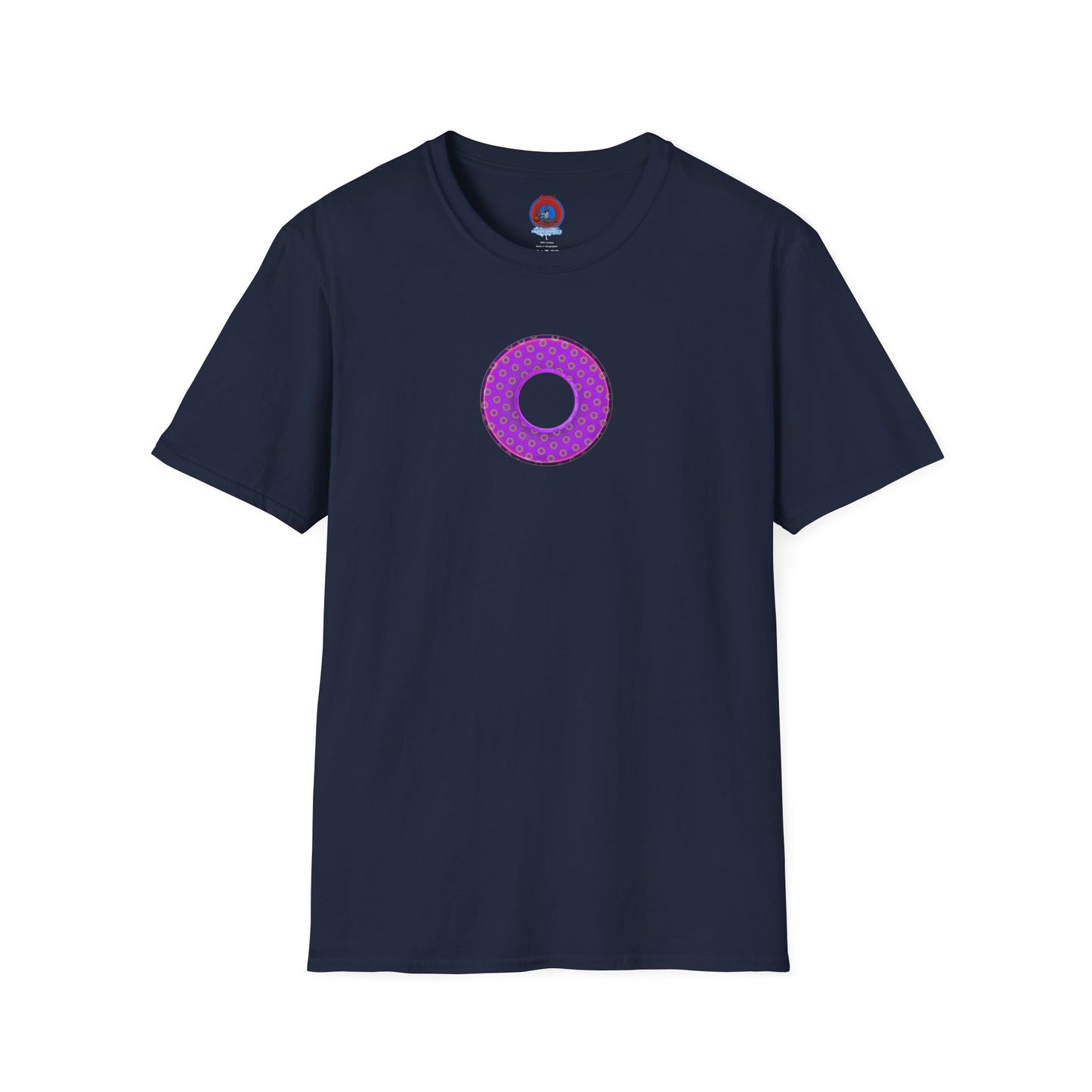 Plain Donuts/Unisex Soft-Style - "Plain Electric Paradoxical Donuts" - purple/mauve donuts