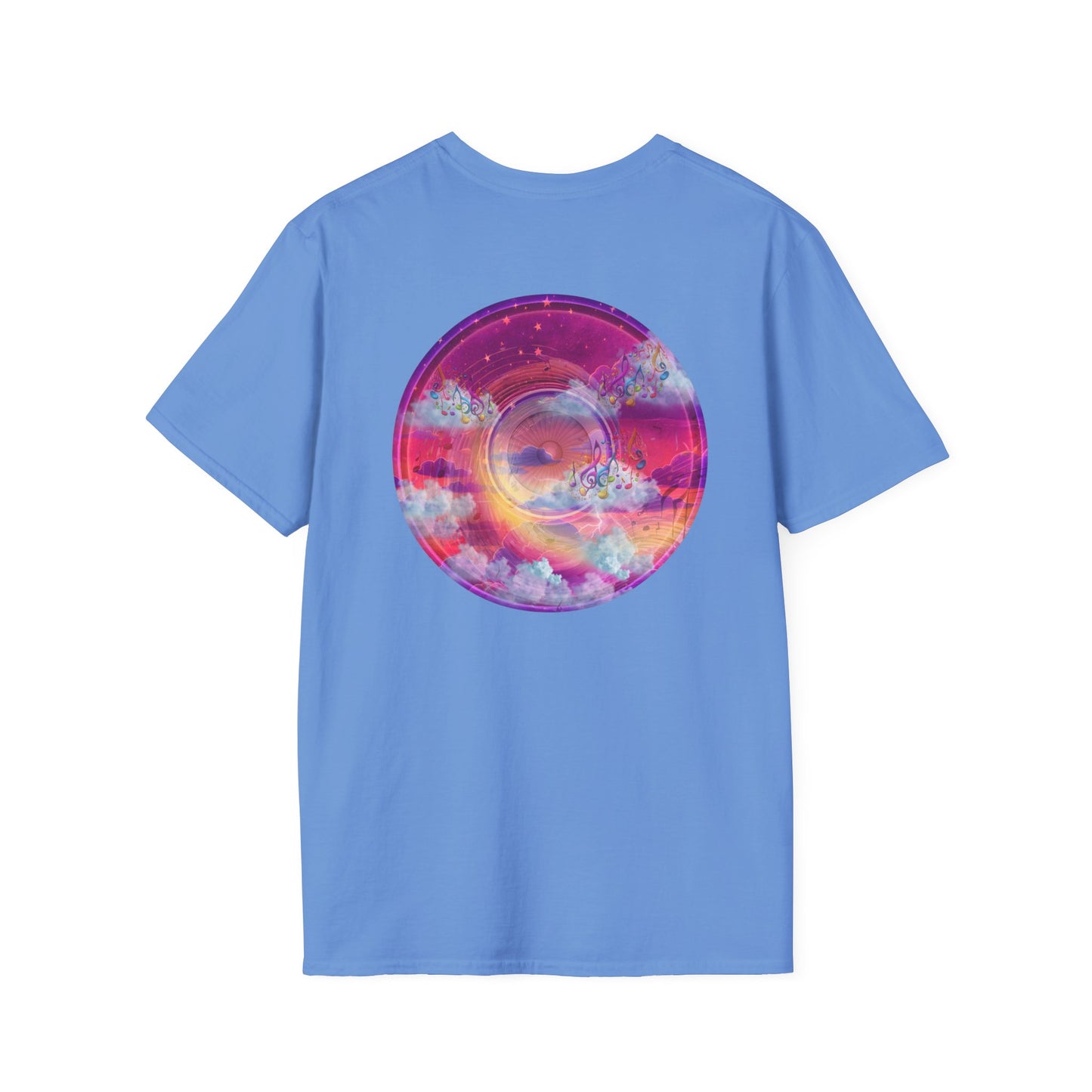 Classic Donut Tee - Unisex Soft-Style - "Pillow Donuts of Cotton" - vivid magenta pic donut