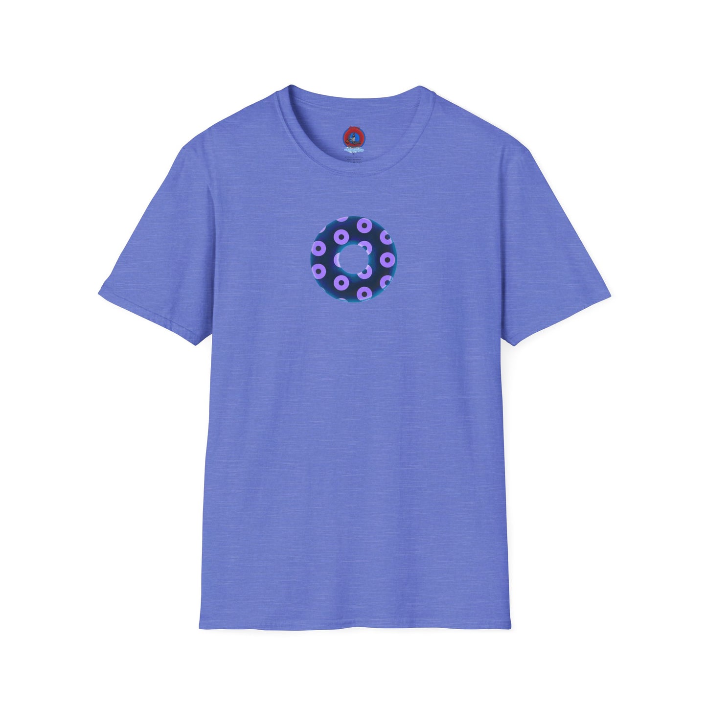 Plain Donuts/Unisex Soft-Style - "Plain Blimpy Paradoxical Donuts" - dark blue/bright purple donuts
