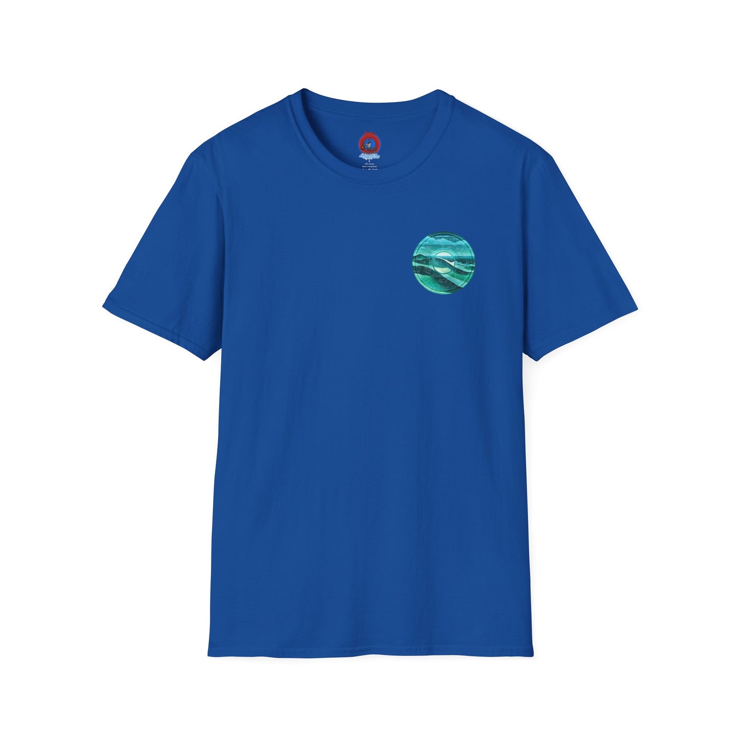 Classic Donut Tee - Unisex Soft-Style - "The Equating Donut " - series 1.0  - teal donut
