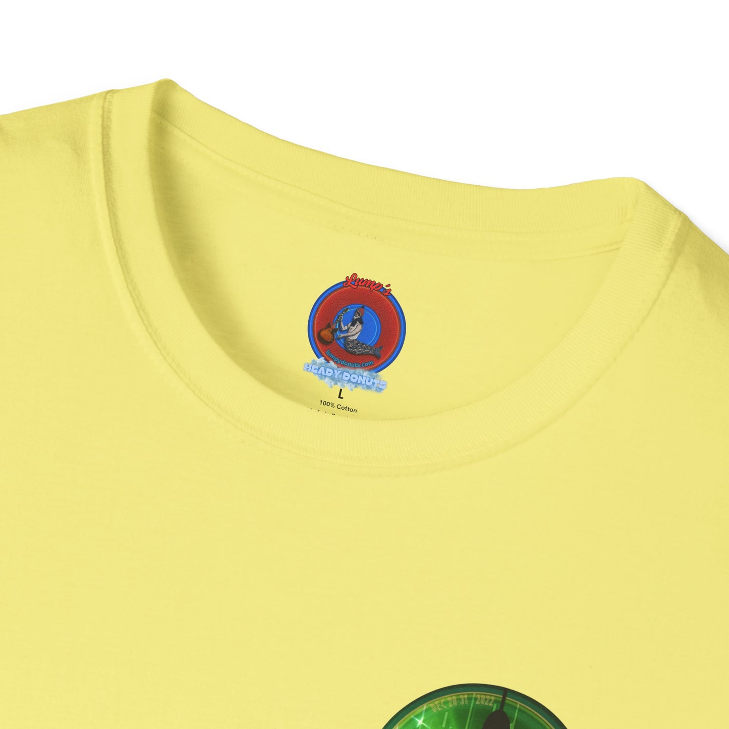 Classic Donut Tee - Unisex Soft-Style - "There was a party Dec 28-31 2022 in NYC, now tell me where were you" - series 1.0  - *green [commemorative donut]