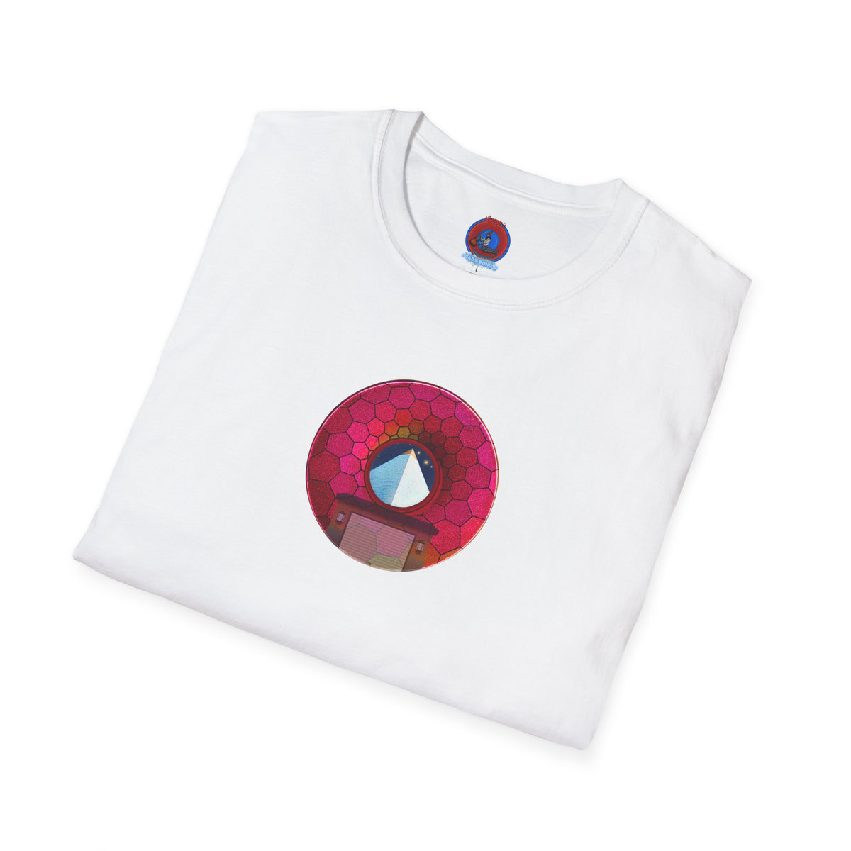 Classic Donut Tee - Unisex Soft-Style - "Limestone Donuts so Large" - variant 6 - green hexadonut