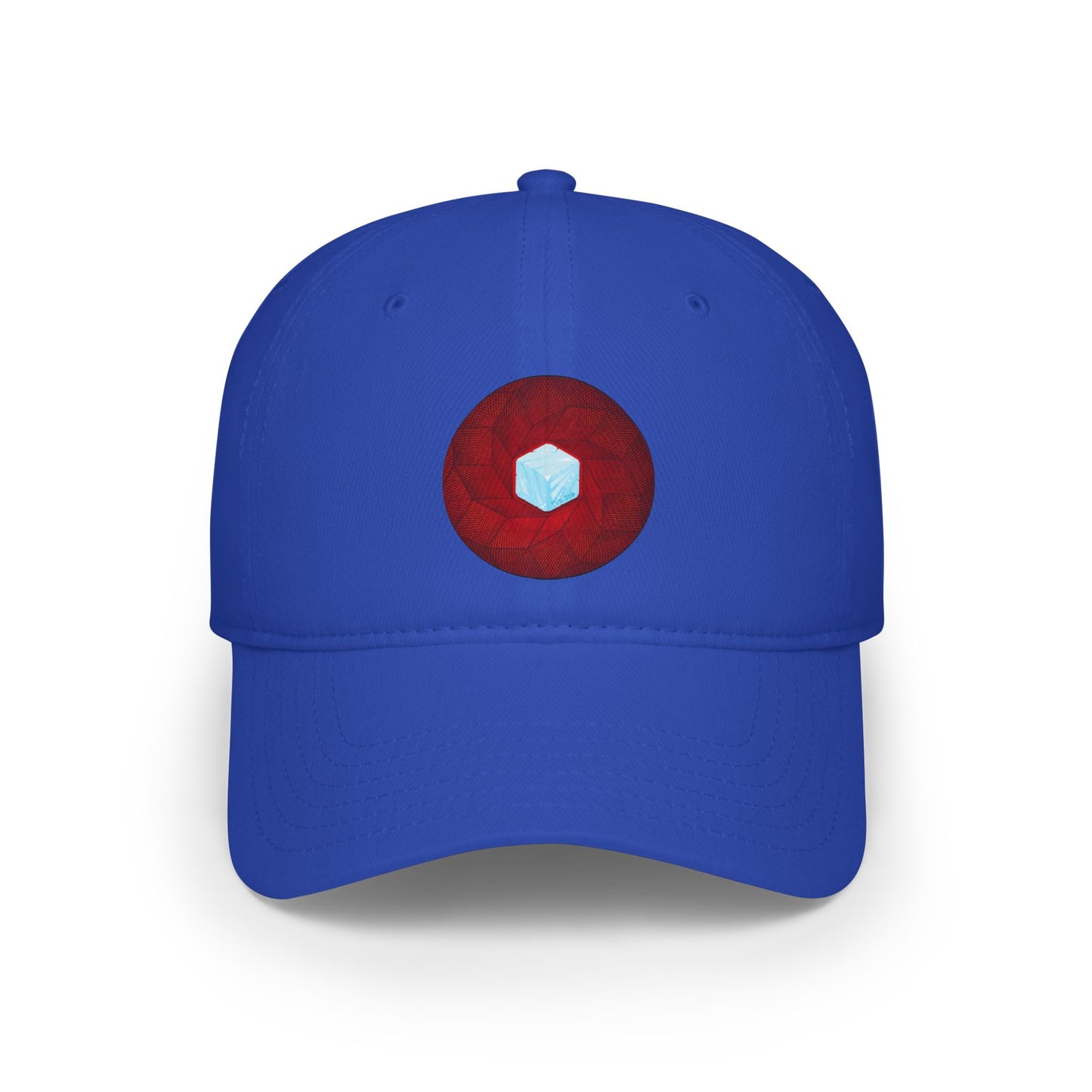 Lumpy Donut Baseball Cap - "It's Ice... Cube's Donut Cap" - variant 1 - red cube donut w/