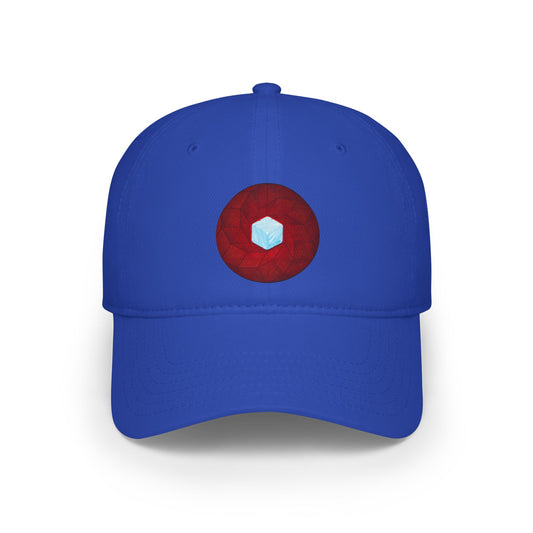 Lumpy Donut Baseball Cap - "It's Ice... Cube's Donut Cap" - variant 1 - red cube donut w/