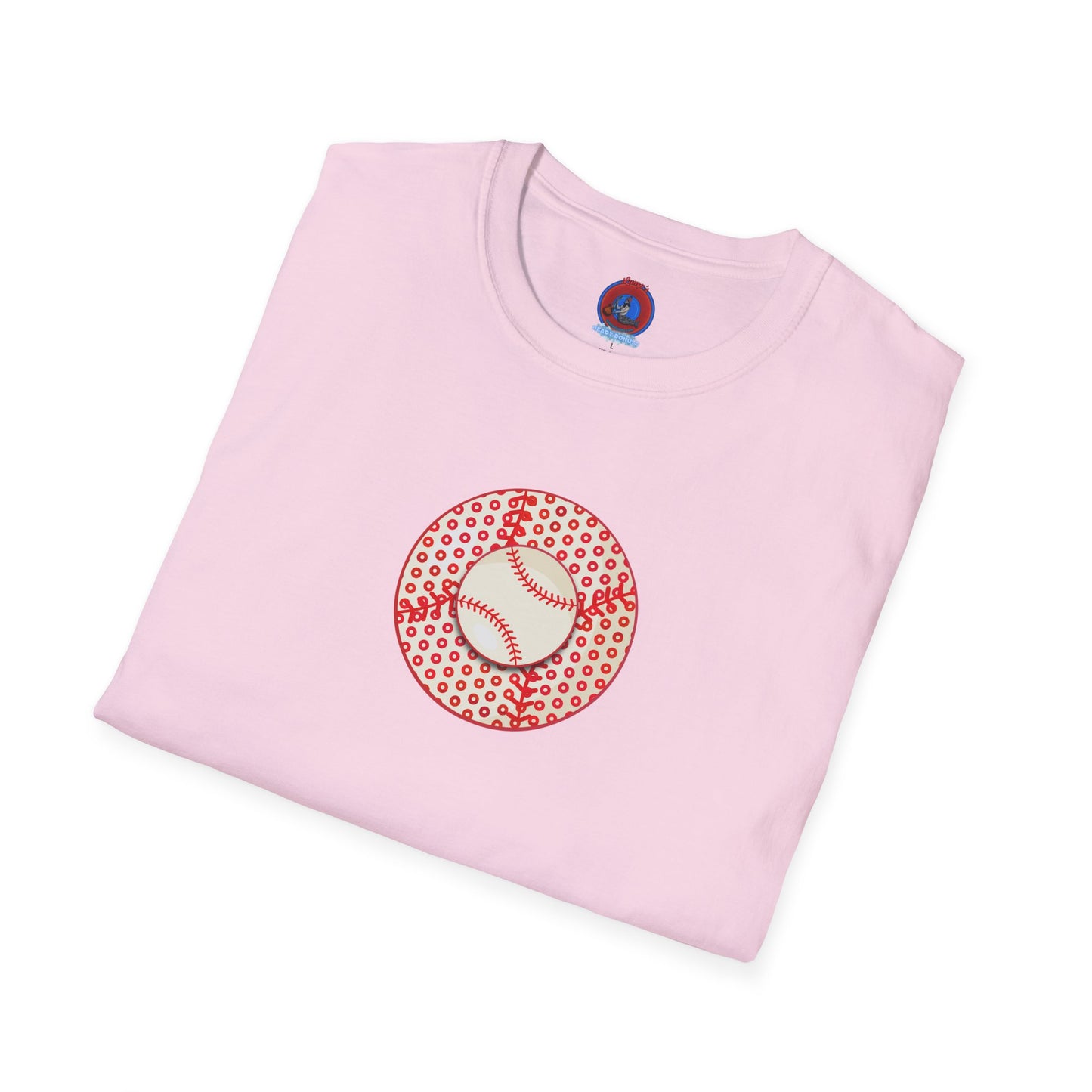 Classic Donut Tee - Unisex Soft-Style - "Phenway Ballpark Donuts" - baseball paradox donut - variant 3