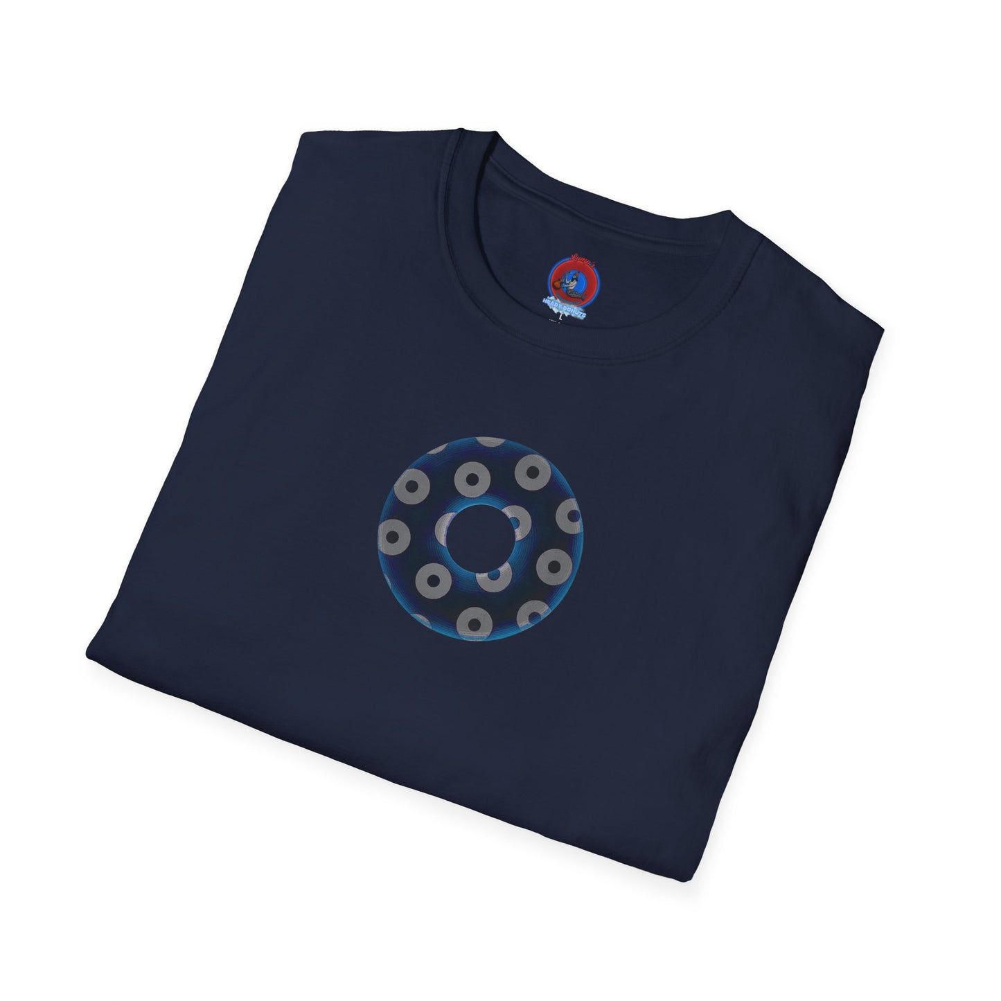 Plain Donuts/Unisex Soft-Style - "Plain Blimpy Paradoxical Donuts" - dark blue/gray donuts