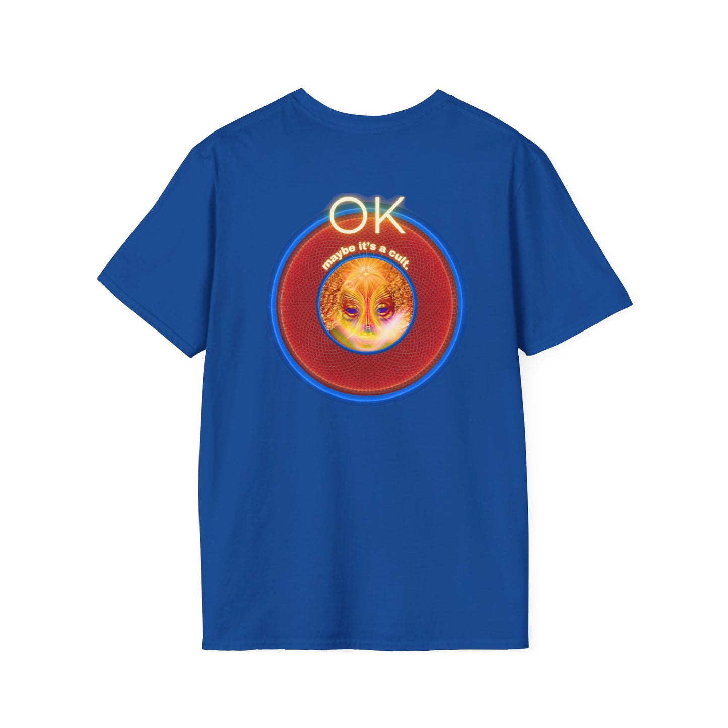 Classic Donut Tee - Unisex Soft-Style - "Donuts: Conjurers of Awesome" - series 1.0  - variant 3 - w/"okay" - red donut