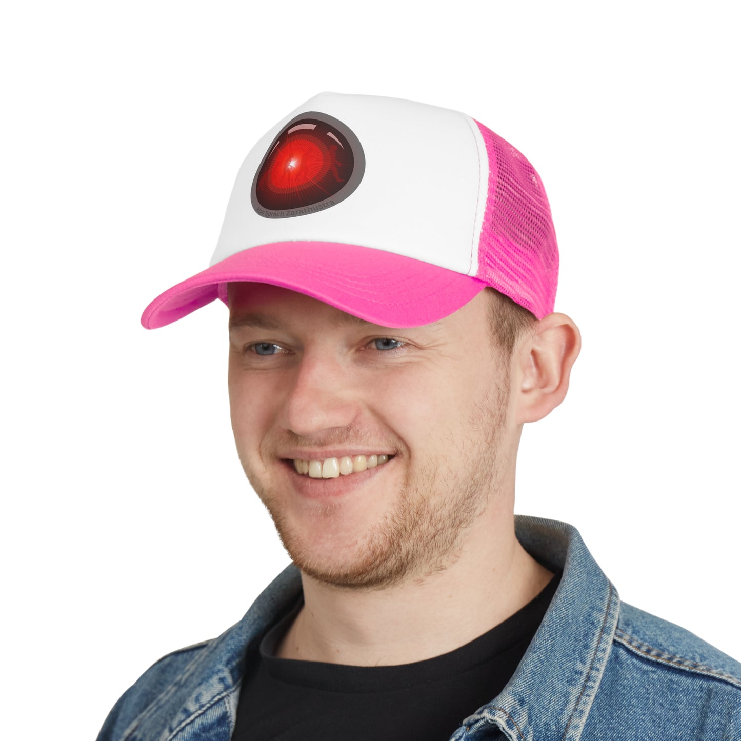 Lumpy Trucker Hat - "2025: A Donut Odyssey" - variant 1 - red/black/grey donut