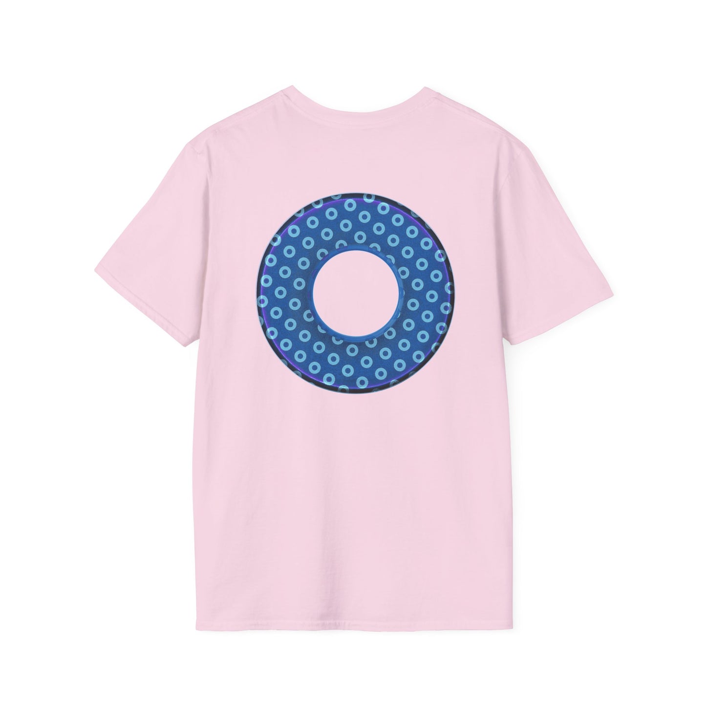 Plain Donuts/Unisex Soft-Style - "Plain Electric Paradoxical Donuts" - light blue/dark blue donuts