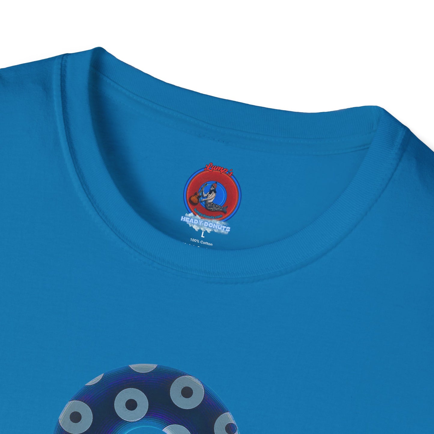 Plain Donuts/Unisex Soft-Style - "Plain Blimpy Paradoxical Donuts" - dark blue/gray donuts