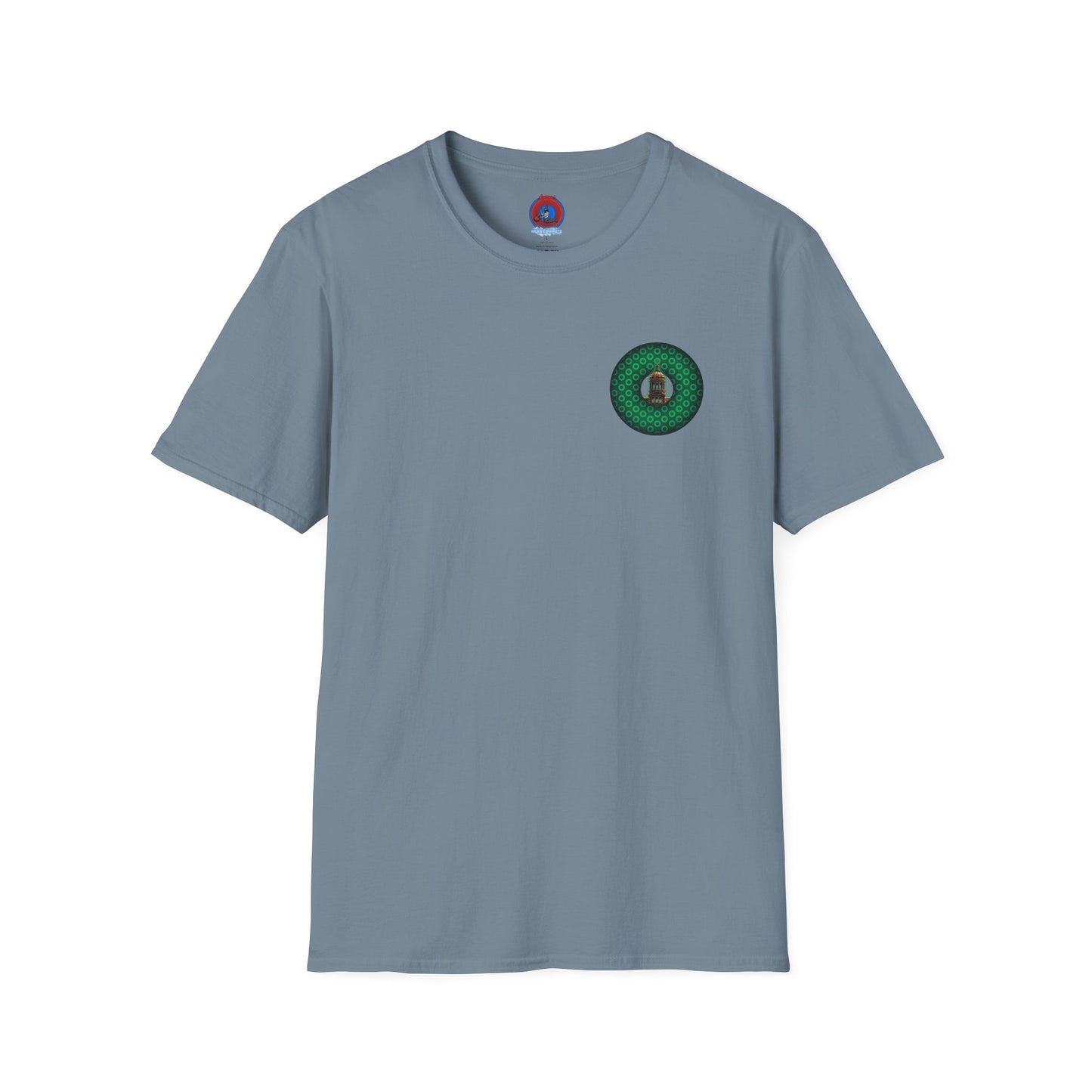 Classic Donut Tee - "Save Mondegreen City Hall Clock Tower" - paradox donut - series 1.0 - variant 2 - green donut