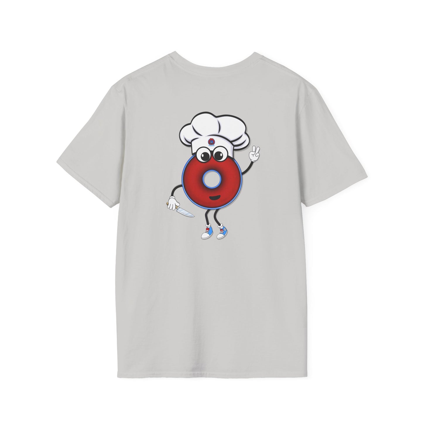 Classic Donut Tee - Unisex Soft-Style - "My Phriend the Donut" - plump vivid red donut