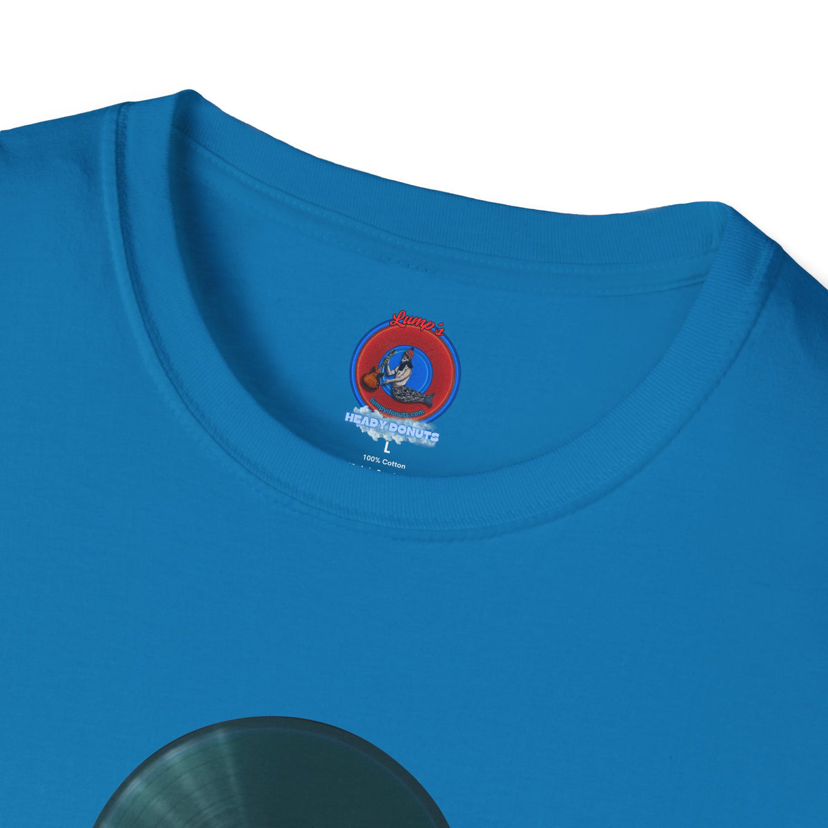 Classic Donut Tee - Unisex Soft-Style - "The Plain Record Donut" - series 1.0 - dark teal green