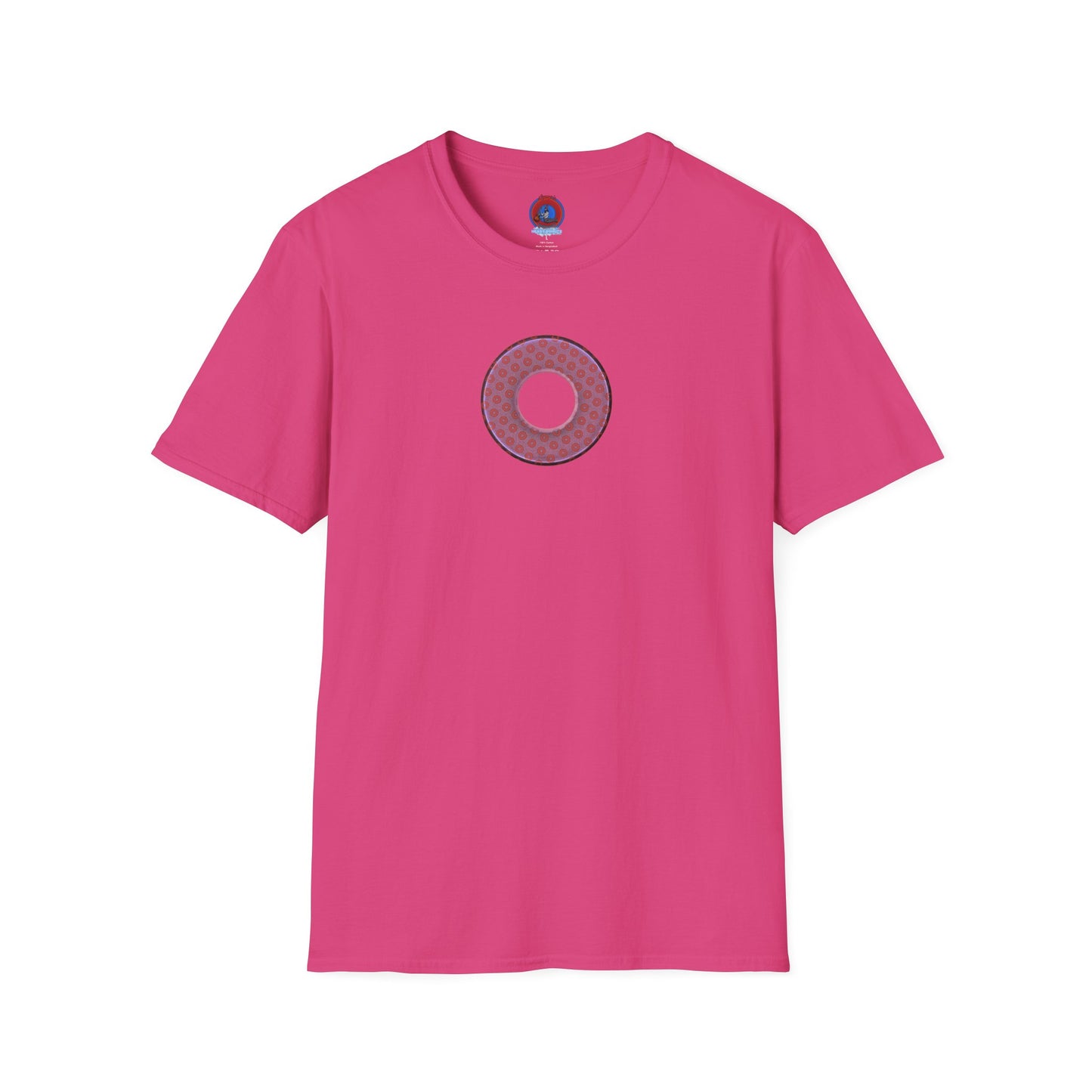 Plain Donuts/Unisex Soft-Style - "Plain Electric Paradoxical Donuts" - pink/mauve donuts