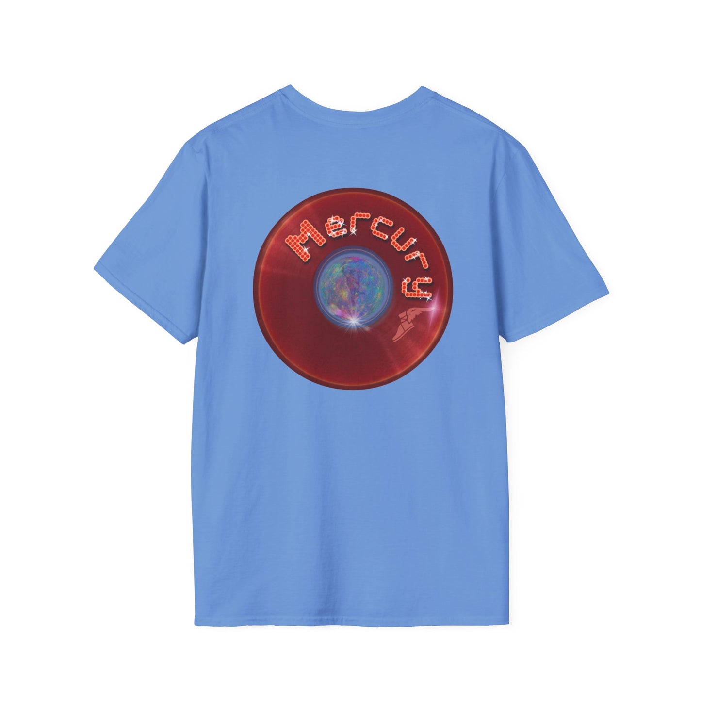 Classic Donut Tee - Unisex Soft-Style - "Donuts of the Gods" - series 1.0 - variant 3 - red donut