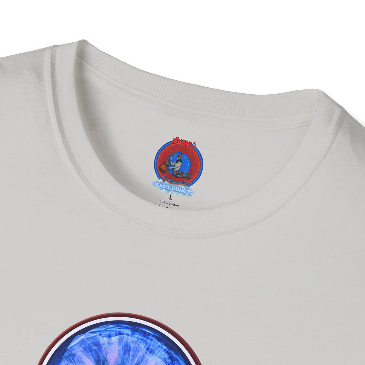 Classic Donut Tee - Unisex Soft-Style - "Wilson's Eyesore Donut Tee" - blue idonut - variant 2