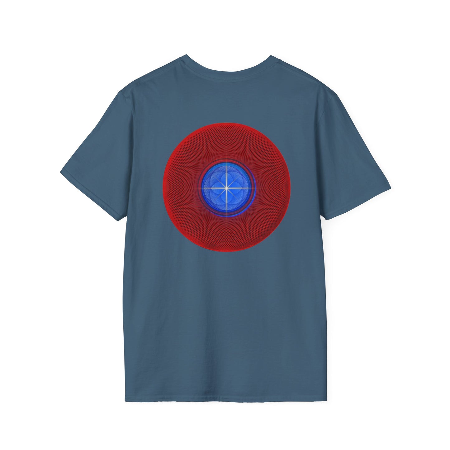 Classic Donut Tee - Unisex Soft-Style - "The Geometrical Donut" - series 1.0 - red donut
