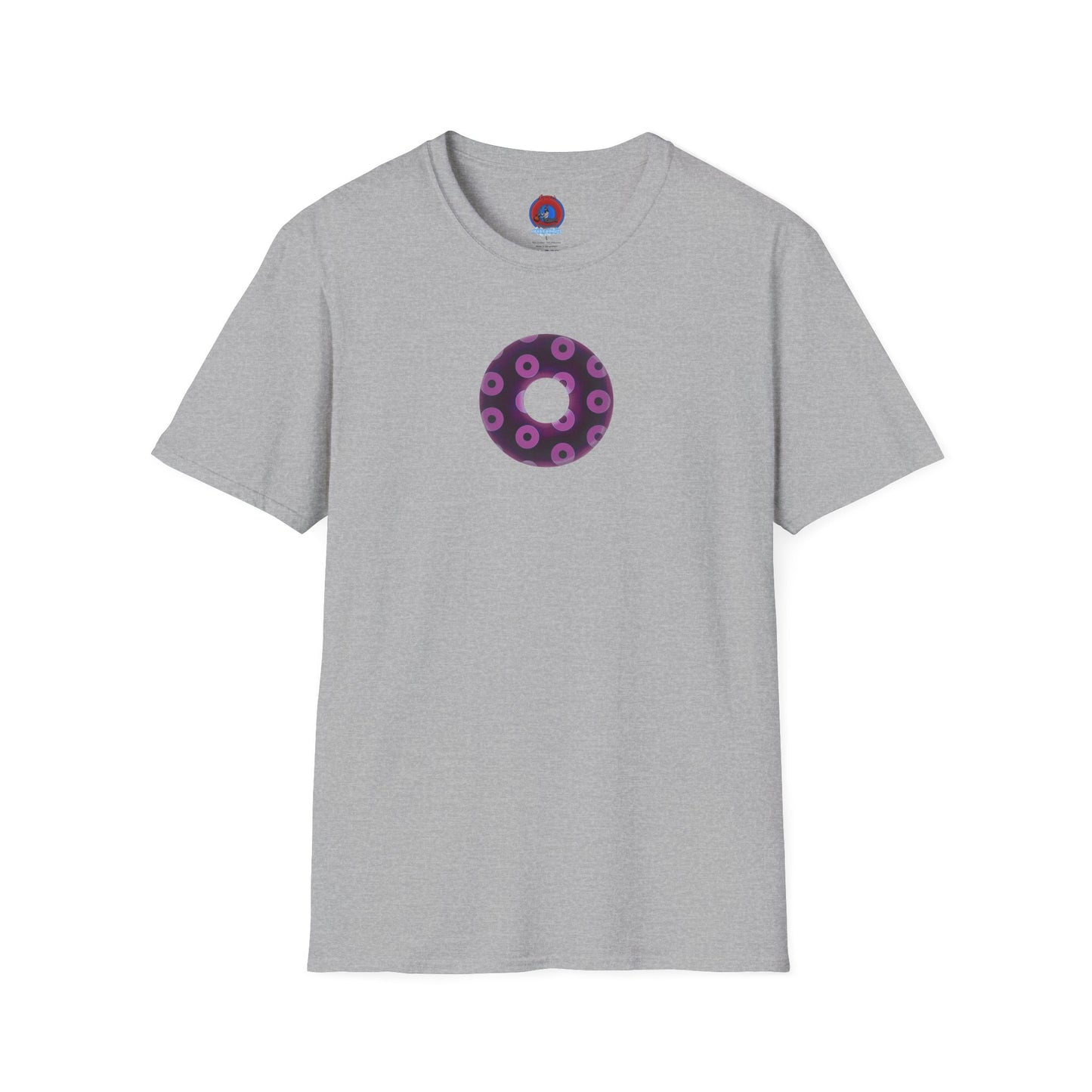Plain Donuts/Unisex Soft-Style - "Plain Blimpy Paradoxical Donuts" - light purple/red violet donuts