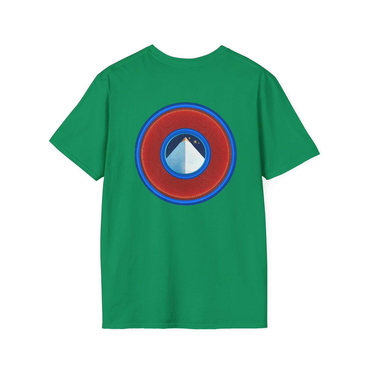 Classic Donut Tee - Unisex Soft-Style - "Limestone Donuts so Large" - variant 1 - red rustic donut