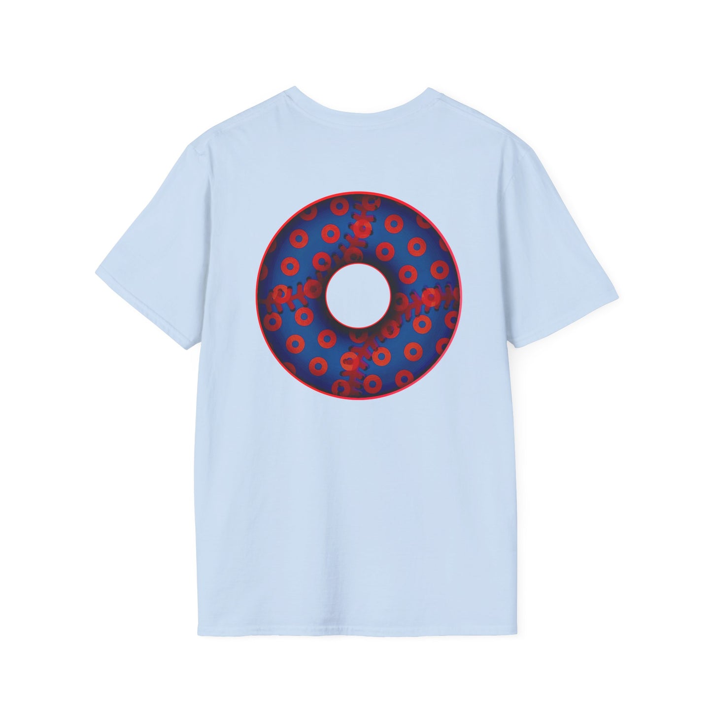 Classic Donut Tee - Unisex Soft-Style - "Phenway Ballpark Donuts" - vivid baseball paradox donut - variant 5