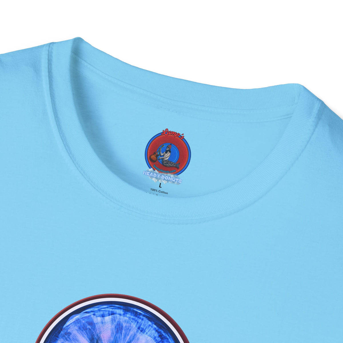 Classic Donut Tee - Unisex Soft-Style - "Wilson's Eyesore Donut Tee" - blue idonut - variant 3