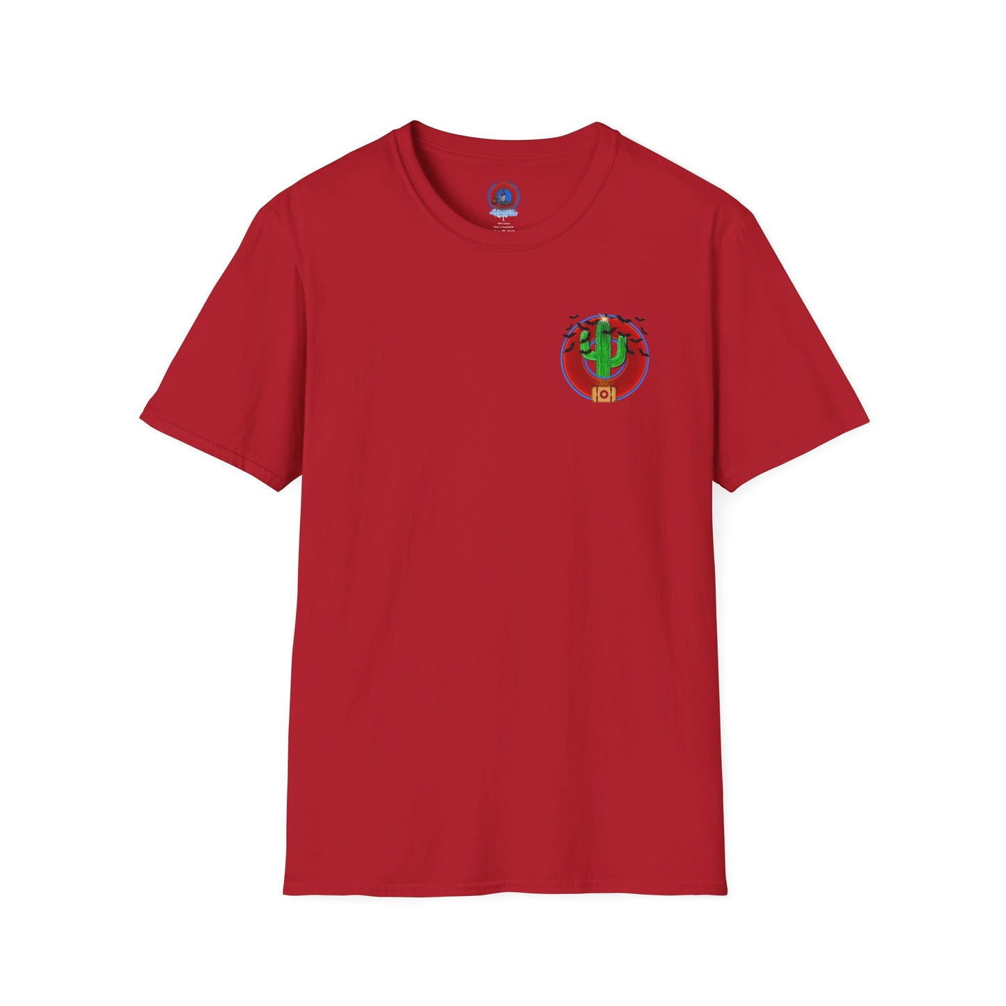 Classic Donut Tee - Unisex Soft-Style - "Raoul Duke's Sinfully Delicious Donut" - vivid red donut