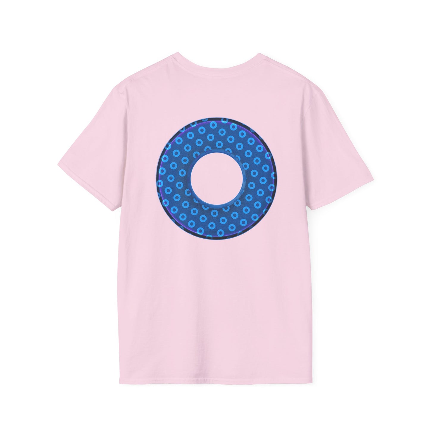 Plain Donuts/Unisex Soft-Style - "Plain Electric Paradoxical Donuts" - sky blue/dark blue donuts